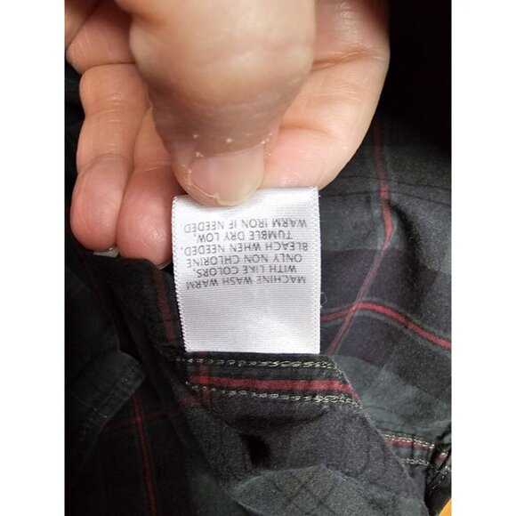 Roundtree & Yorke Shirt Men's 3XT Red,Green Plaid Long Sleeve Button Down - Picture 4 of 12